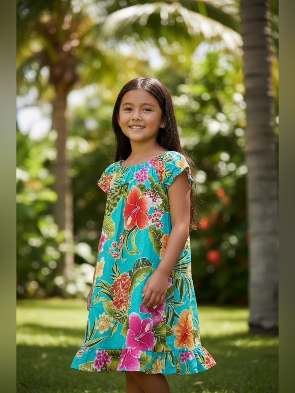 Colorful Floral Dress from Hawaii